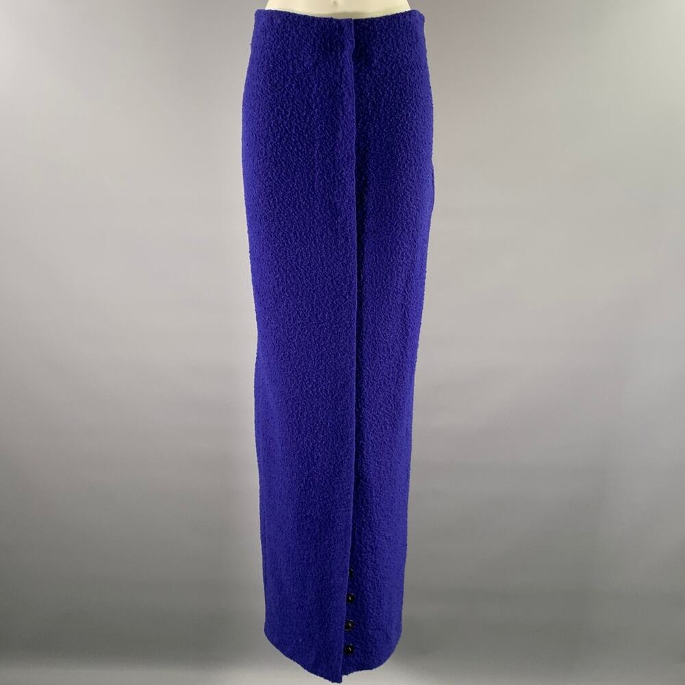 A.W.A.K.E.MODE Size 2 Purple Wool Polyamide Maxi Long Skirt